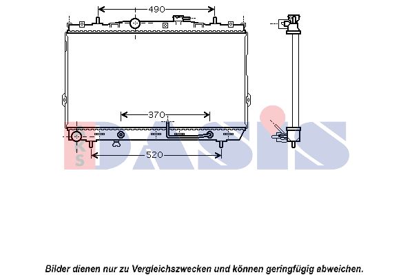 AKS DASIS Radiaator,mootorijahutus 560051N